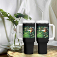 Funny Alien Cat Meme Tumbler With Handle Glerp Glorp Zib Zib