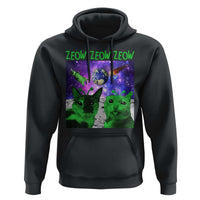 Funny Alien Cat Meme Hoodie Green Cats ZEOW ZEOW