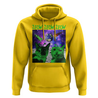 Funny Alien Cat Meme Hoodie Green Cats ZEOW ZEOW