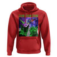 Funny Alien Cat Meme Hoodie Green Cats ZEOW ZEOW