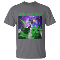 Funny Alien Cat Meme T Shirt Green Cats ZEOW ZEOW