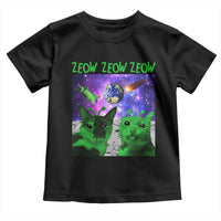 Funny Alien Cat Meme Toddler T Shirt Green Cats ZEOW ZEOW