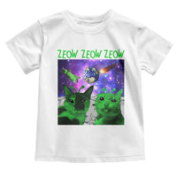 Funny Alien Cat Meme Toddler T Shirt Green Cats ZEOW ZEOW
