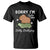 Funny Sorry I'm Late I Was Dilly Dallying T Shirt Cute Capybara and Turtle