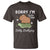Funny Sorry I'm Late I Was Dilly Dallying T Shirt Cute Capybara and Turtle