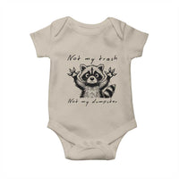 Funny Raccoon Baby Onesie Not My Trash Not My Dumpster