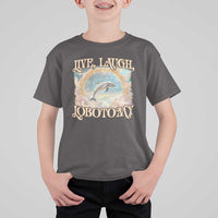 Funny Dolphin Meme T Shirt For Kid Live Laugh Lobotomy