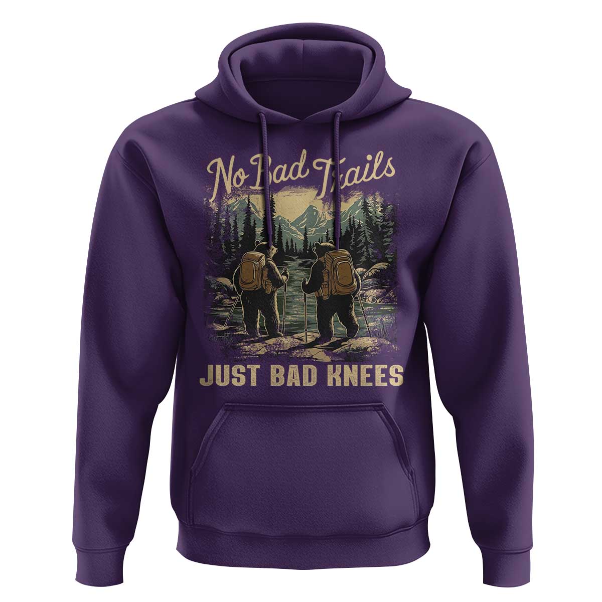 Hiking Hoodie No Bad Trails Just Bad Knees