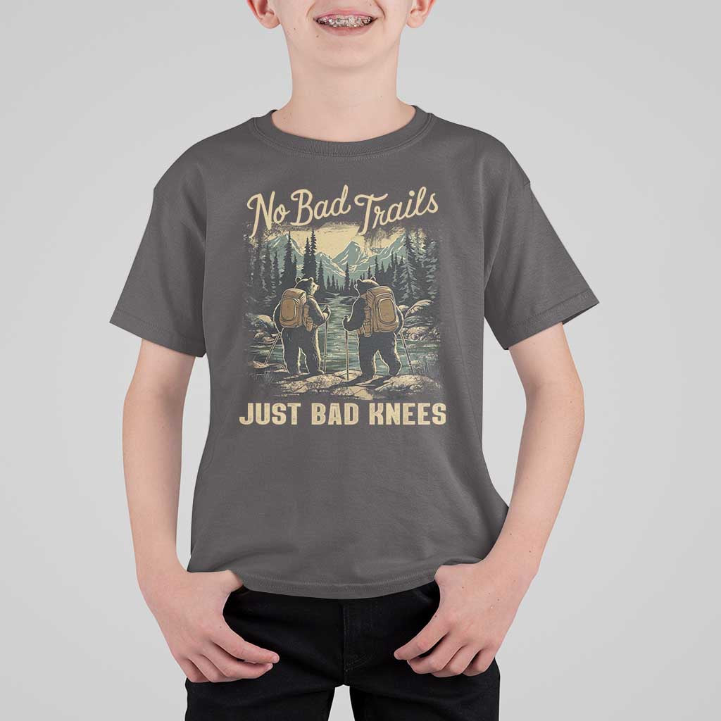 Hiking T Shirt For Kid No Bad Trails Just Bad Knees