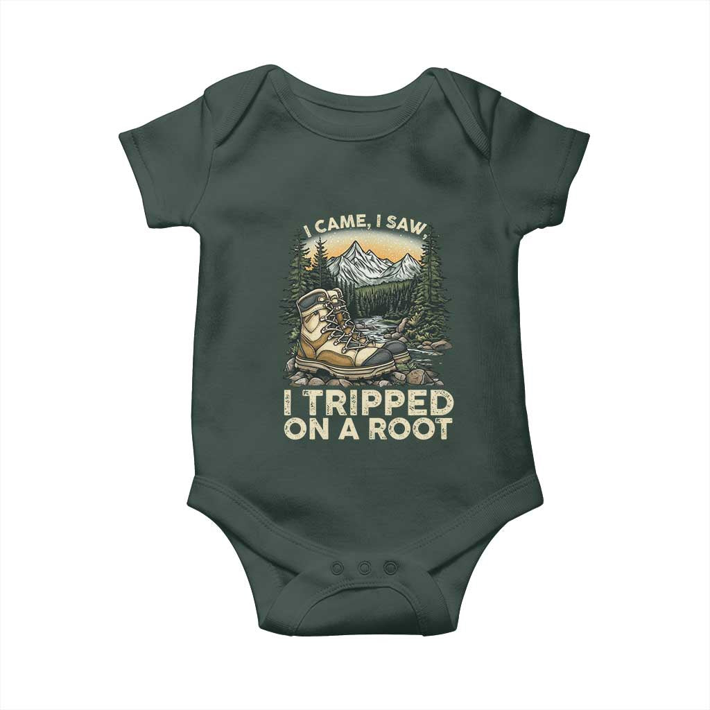 Hiking Baby Onesie I Came I Saw I Tripped On A Root