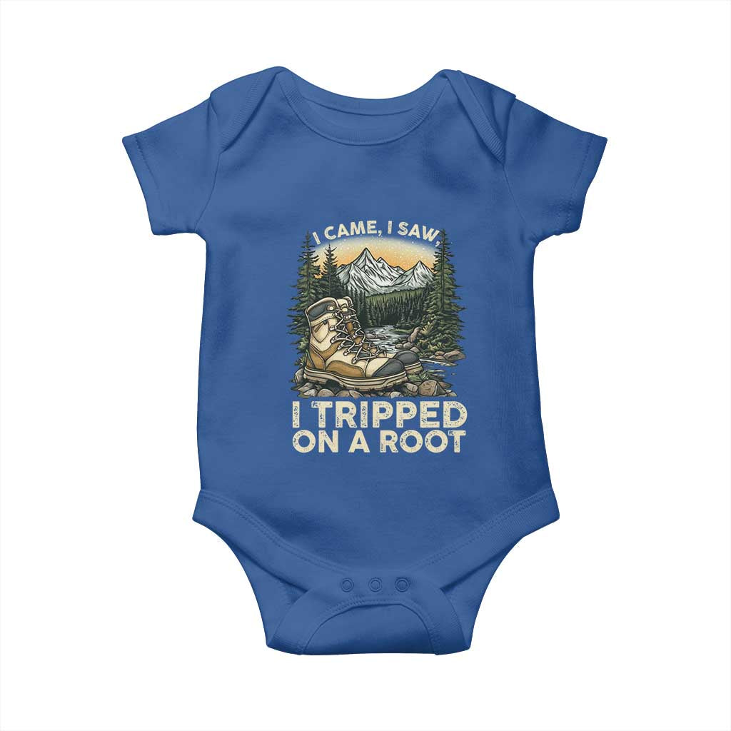 Hiking Baby Onesie I Came I Saw I Tripped On A Root