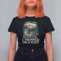 Hiking T Shirt For Women I Came I Saw I Tripped On A Root