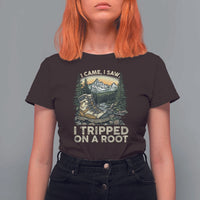 Hiking T Shirt For Women I Came I Saw I Tripped On A Root