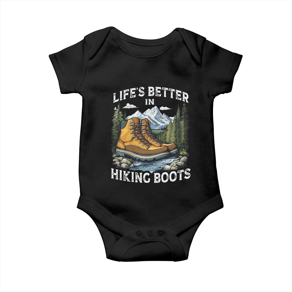 Hiking Baby Onesie Life's Better in Hiking Boots