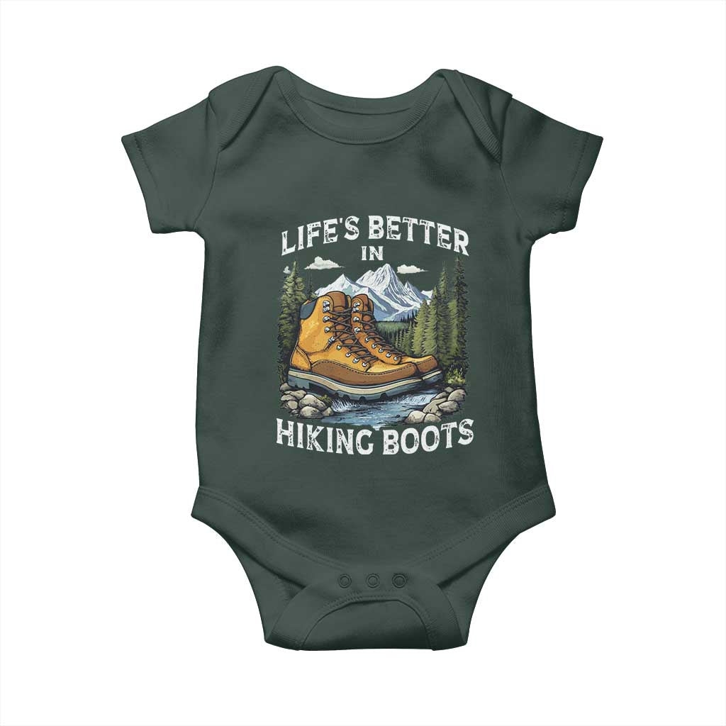 Hiking Baby Onesie Life's Better in Hiking Boots