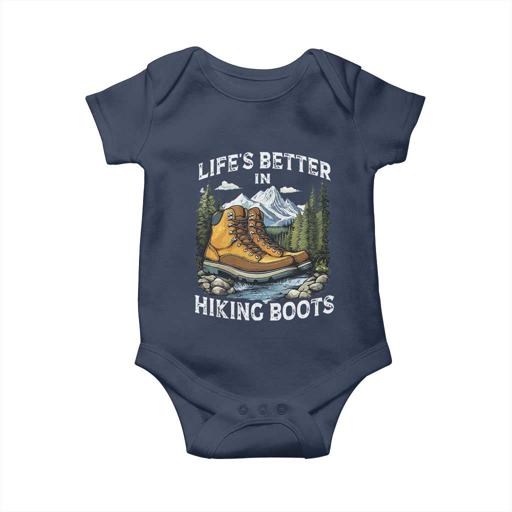 Hiking Baby Onesie Life's Better in Hiking Boots