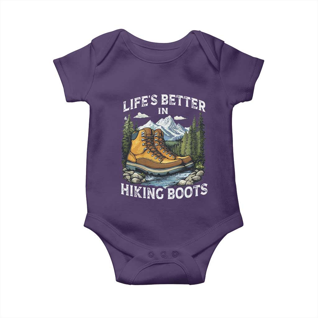 Hiking Baby Onesie Life's Better in Hiking Boots