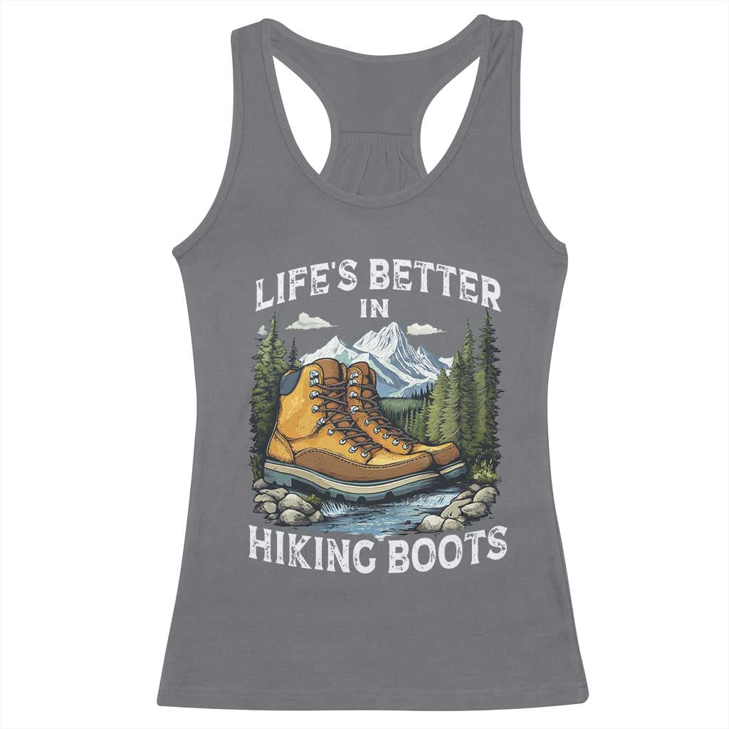 Hiking Racerback Tank Top Life's Better in Hiking Boots