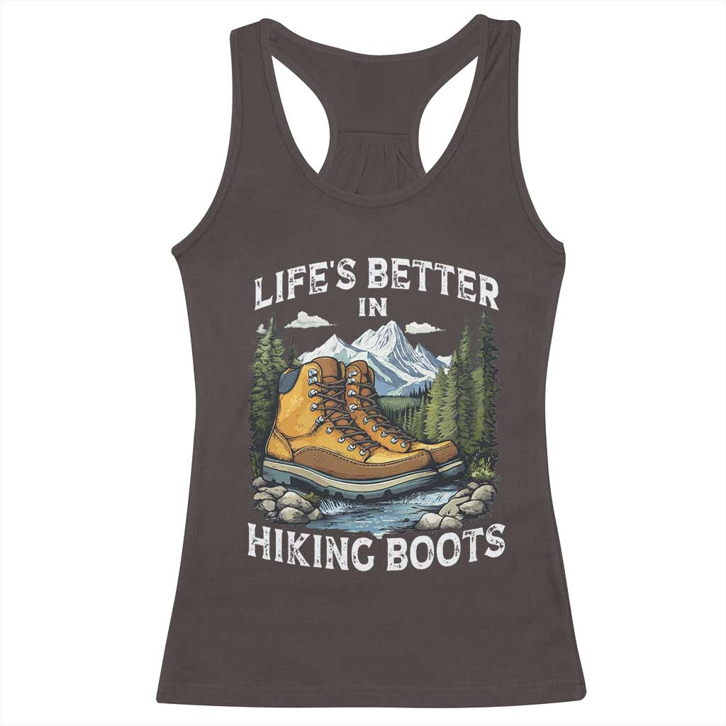 Hiking Racerback Tank Top Life's Better in Hiking Boots