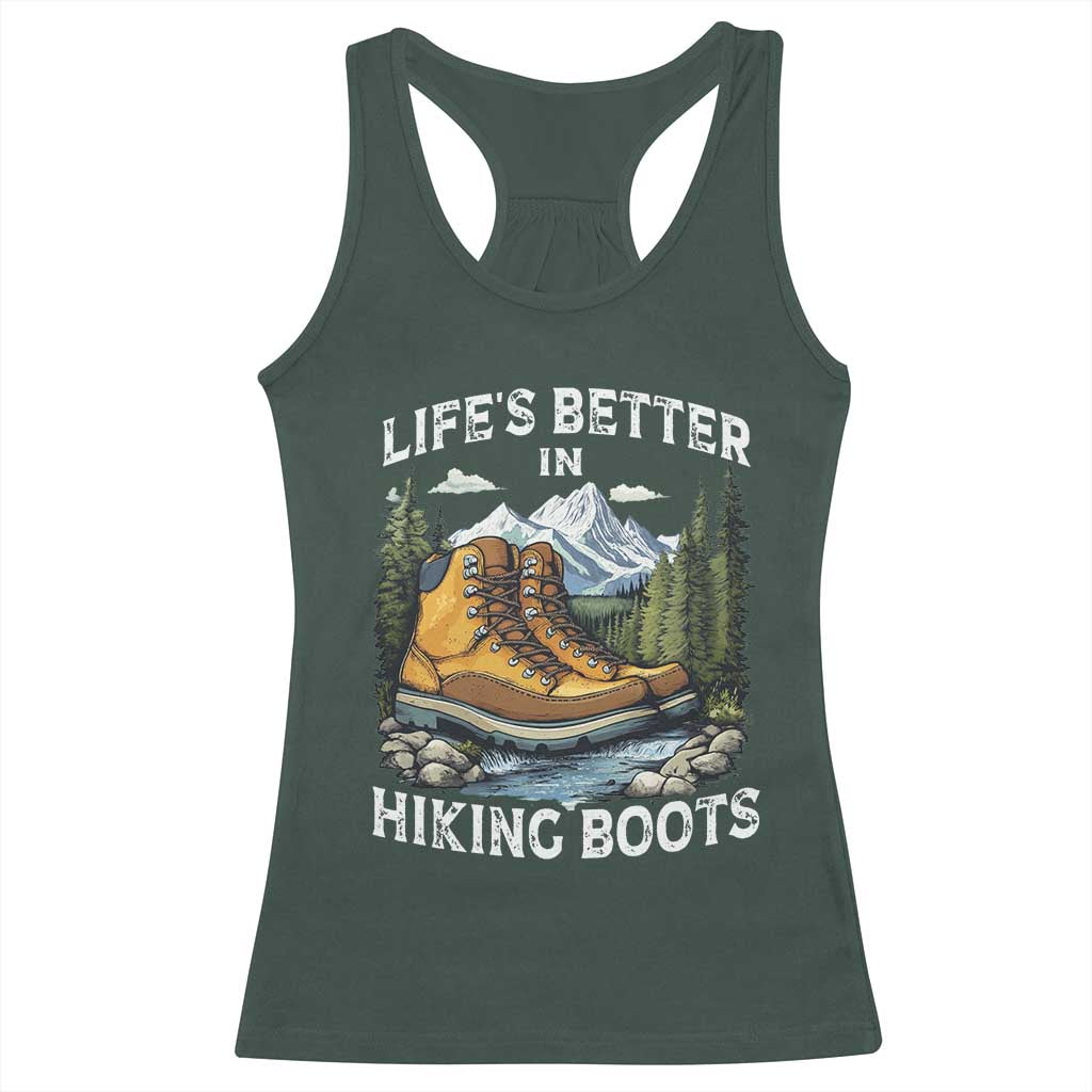 Hiking Racerback Tank Top Life's Better in Hiking Boots