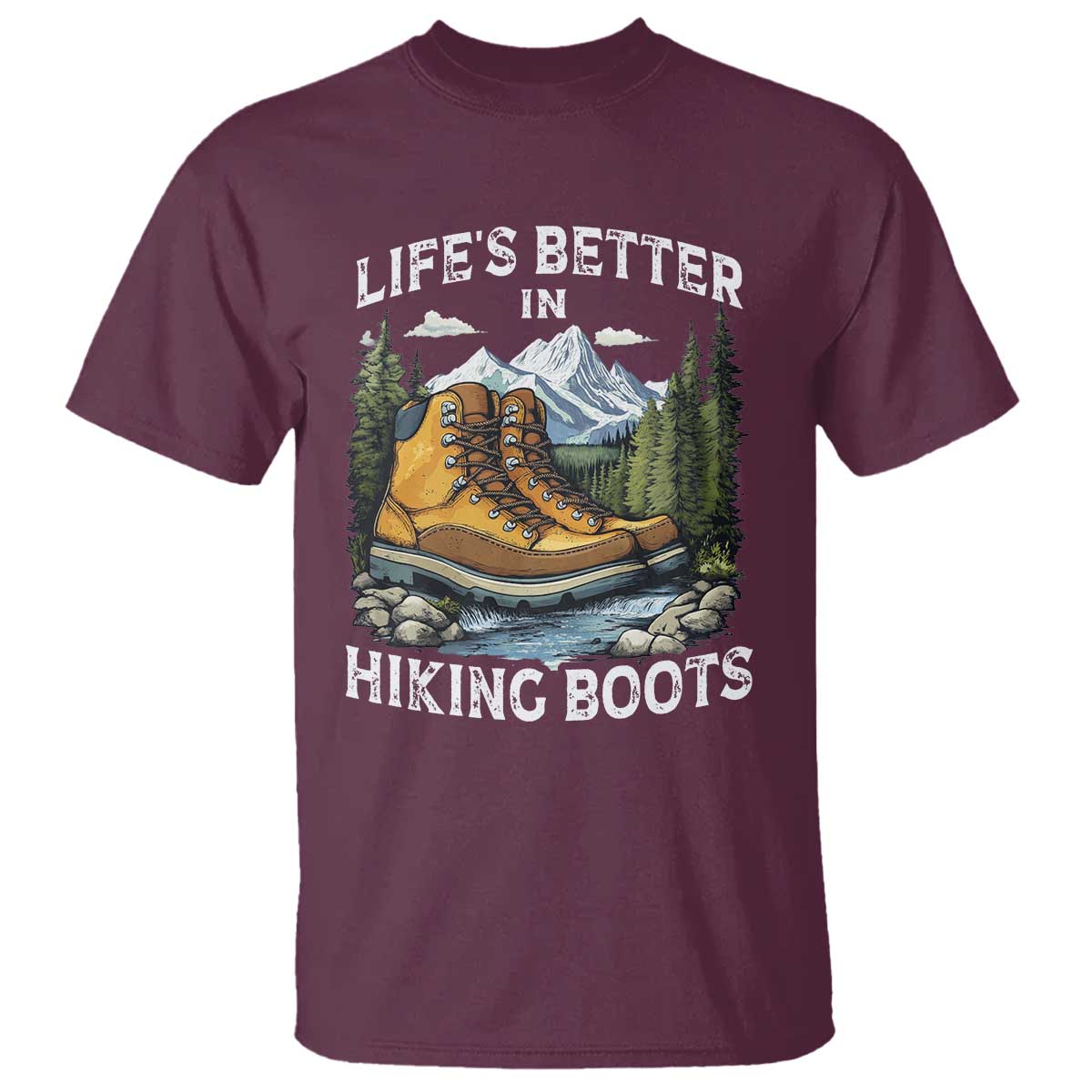 Hiking T Shirt Life's Better in Hiking Boots