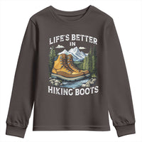 Hiking Youth Sweatshirt Life's Better in Hiking Boots