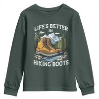 Hiking Youth Sweatshirt Life's Better in Hiking Boots