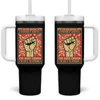 Social Justice Tumbler With Handle If You Are Neutral In Situations Of Injustice You Have Chosen The Side Of The Oppressor