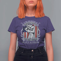 Patriotic Justice T Shirt For Women If You Are Neutral In Situations Of Injustice You Have Chosen The Side Of The Oppressor