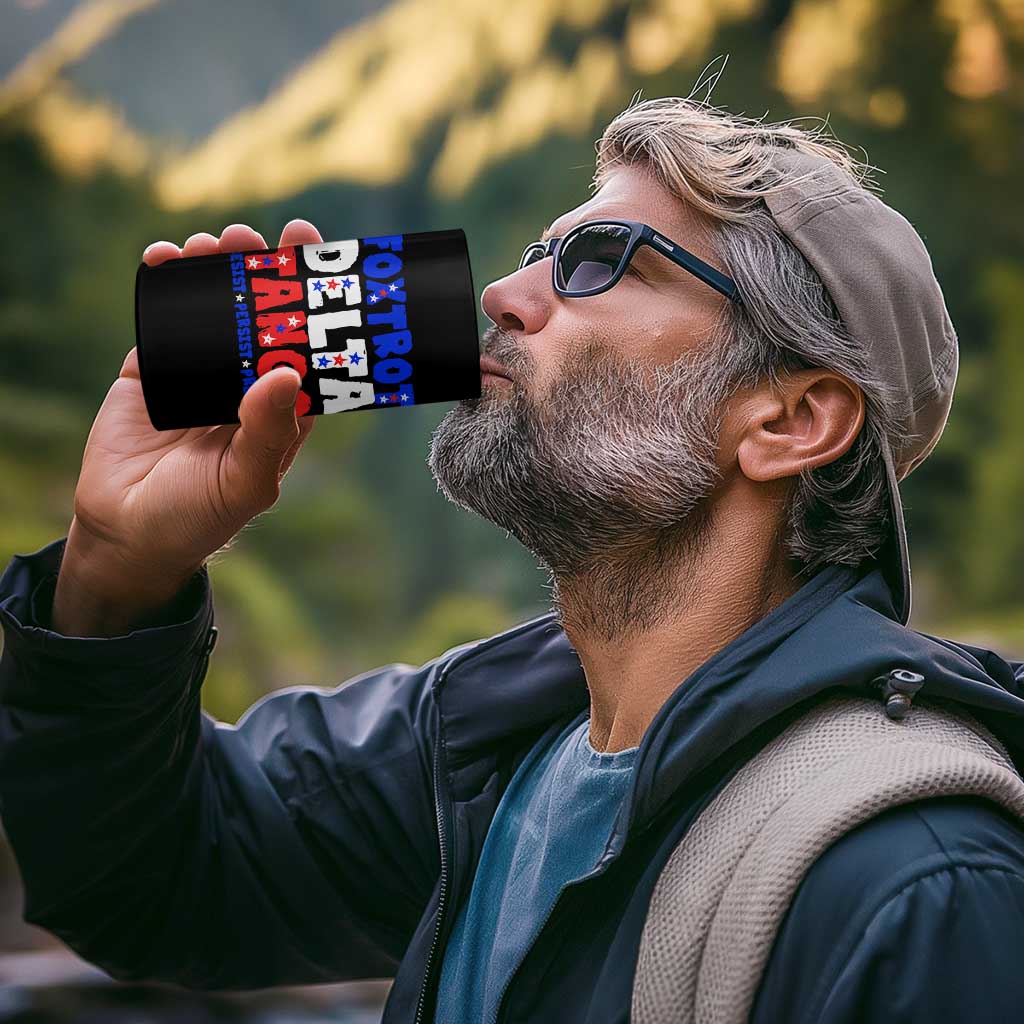 FDT Foxtrot Delta Tango 4 in 1 Can Cooler Tumbler