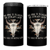 No One Is illegal On Stolen Land 4 in 1 Can Cooler Tumbler