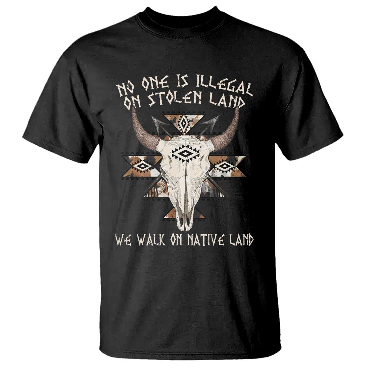 No One Is illegal On Stolen Land T Shirt