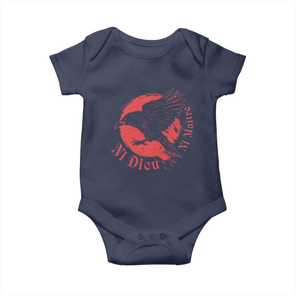 Anarchism Baby Onesie Ni Dieu Ni Maitre Neither God Nor Master