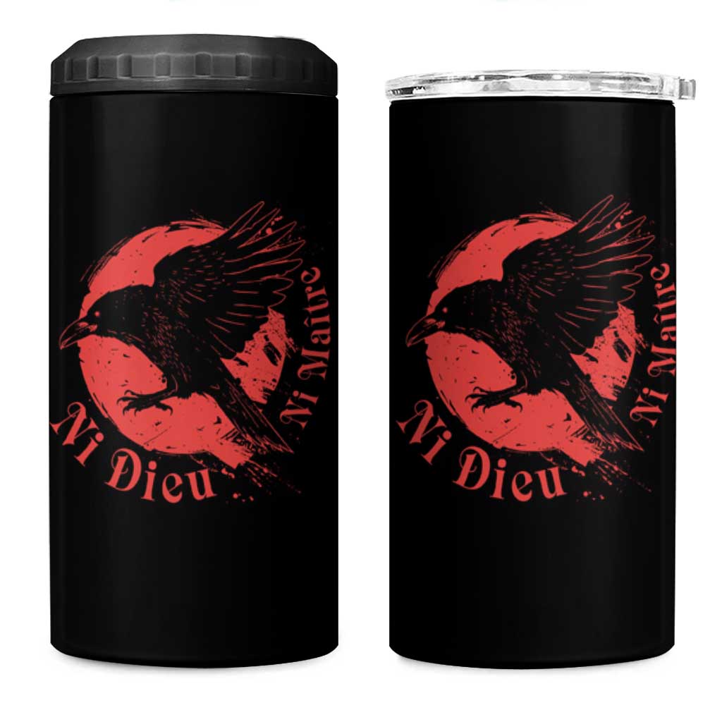 Anarchism 4 in 1 Can Cooler Tumbler Ni Dieu Ni Maitre Neither God Nor Master