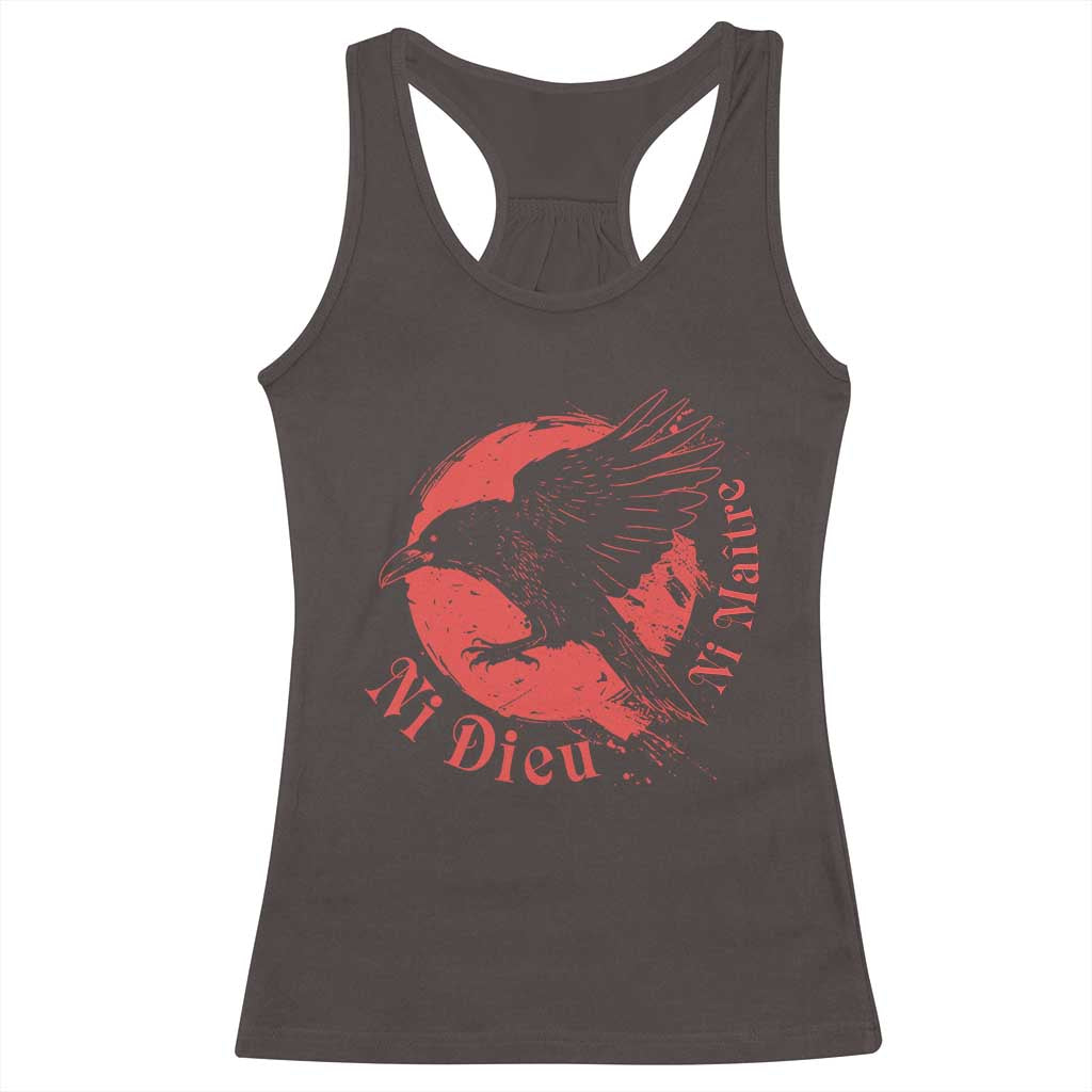 Anarchism Racerback Tank Top Ni Dieu Ni Maitre Neither God Nor Master