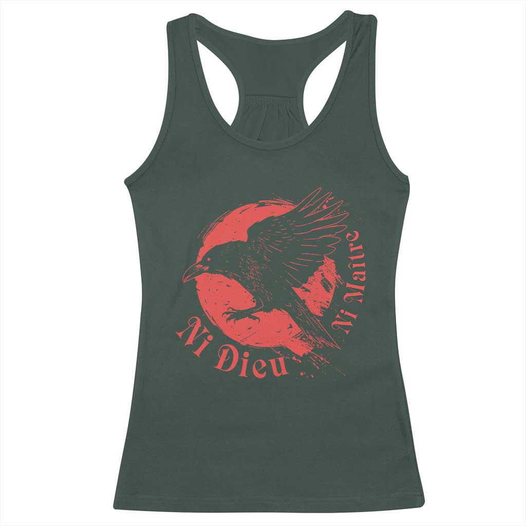 Anarchism Racerback Tank Top Ni Dieu Ni Maitre Neither God Nor Master