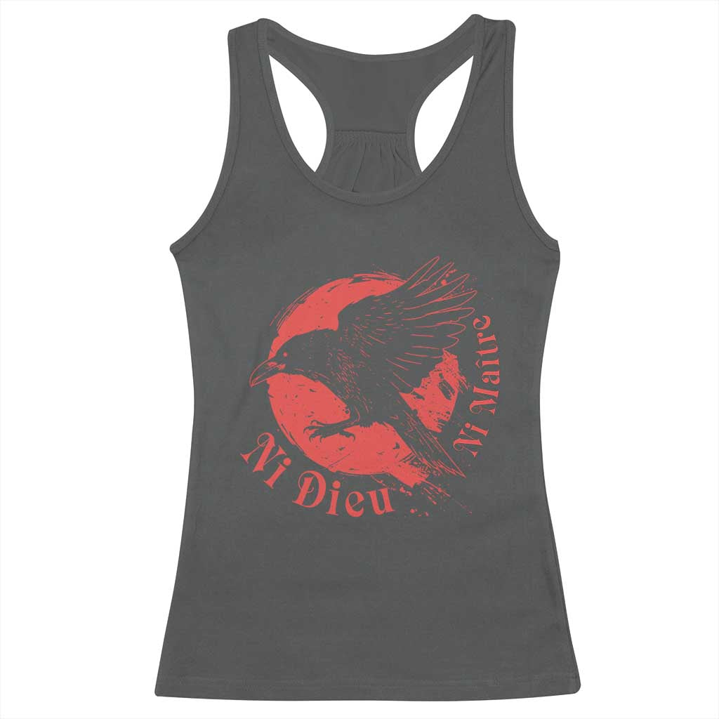 Anarchism Racerback Tank Top Ni Dieu Ni Maitre Neither God Nor Master