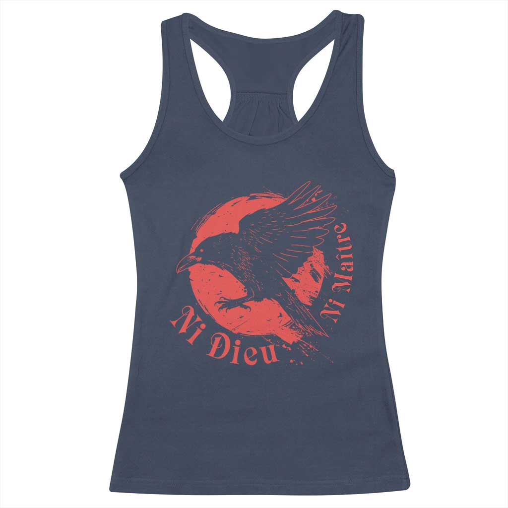 Anarchism Racerback Tank Top Ni Dieu Ni Maitre Neither God Nor Master