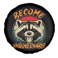 Anarchism Spare Tire Cover Become Ungovernable Angry Raccoon