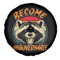 Anarchism Spare Tire Cover Become Ungovernable Angry Raccoon
