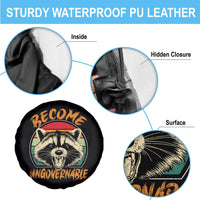 Anarchism Spare Tire Cover Become Ungovernable Angry Raccoon