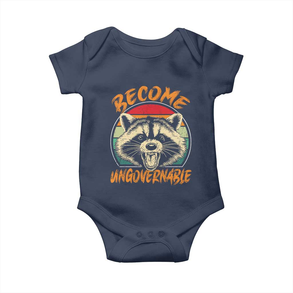 Anarchism Baby Onesie Become Ungovernable Angry Raccoon