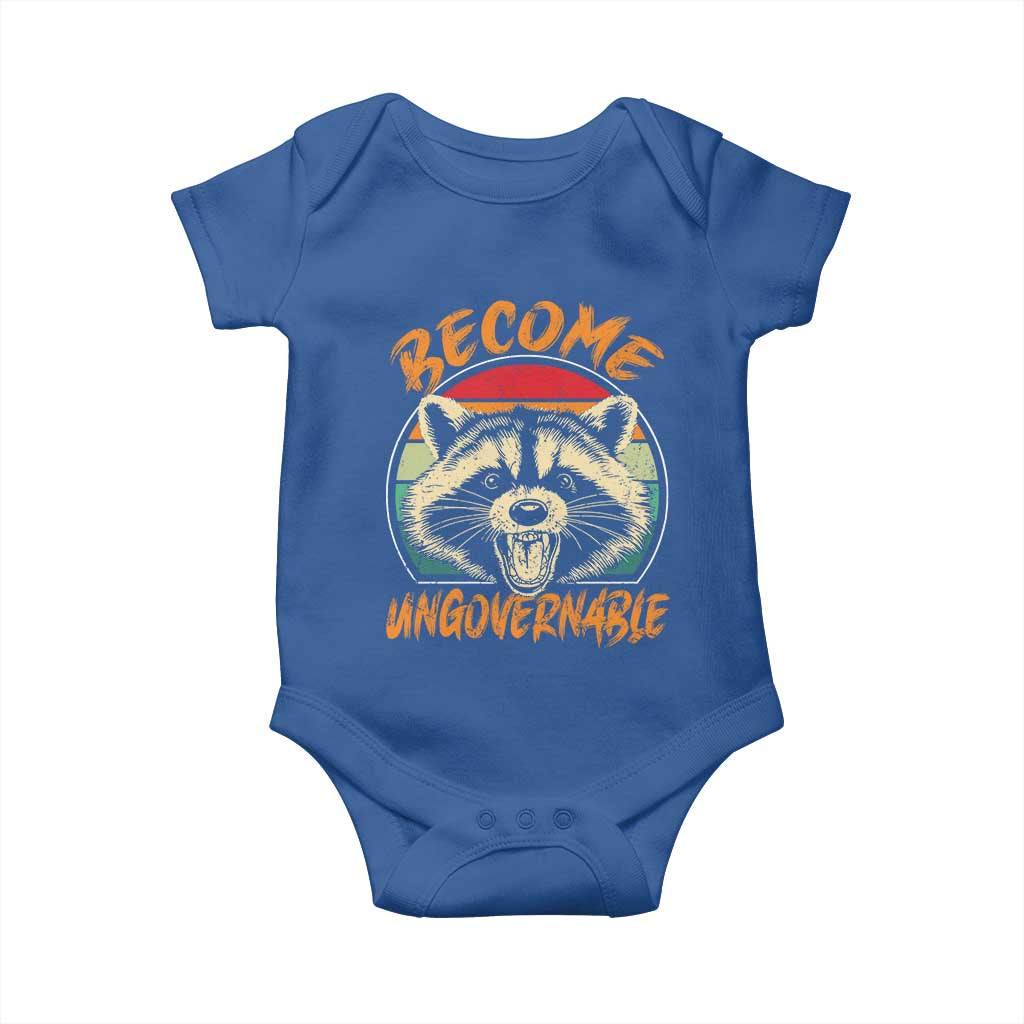 Anarchism Baby Onesie Become Ungovernable Angry Raccoon