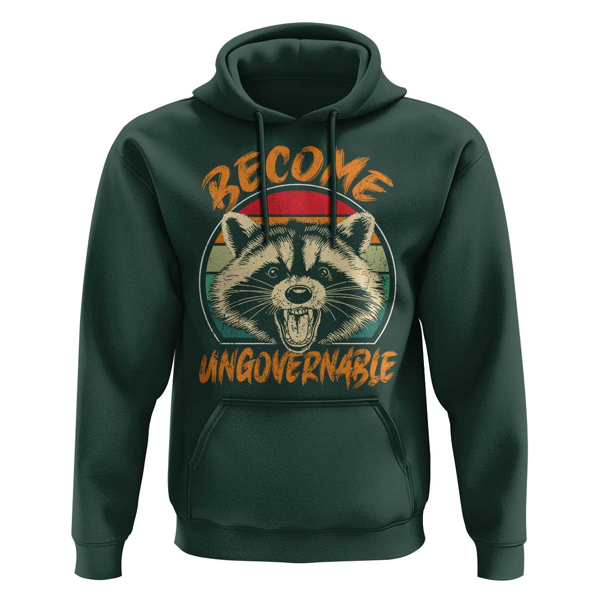 Anarchism Hoodie Become Ungovernable Angry Raccoon