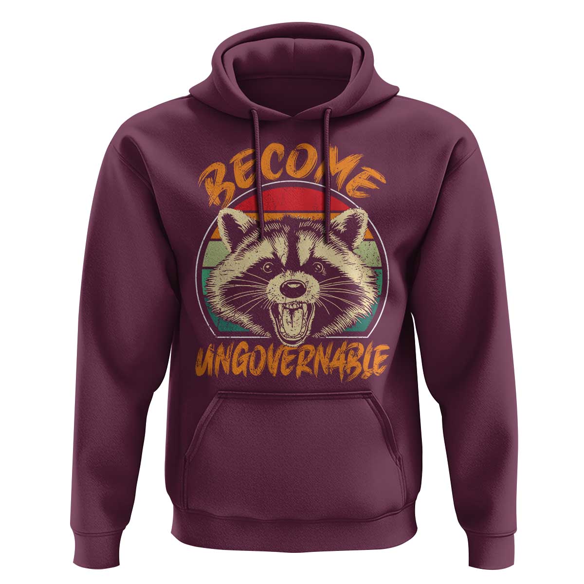 Anarchism Hoodie Become Ungovernable Angry Raccoon