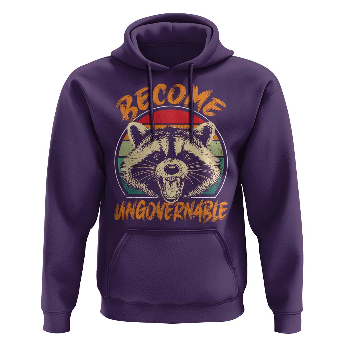 Anarchism Hoodie Become Ungovernable Angry Raccoon