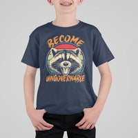 Anarchism T Shirt For Kid Become Ungovernable Angry Raccoon