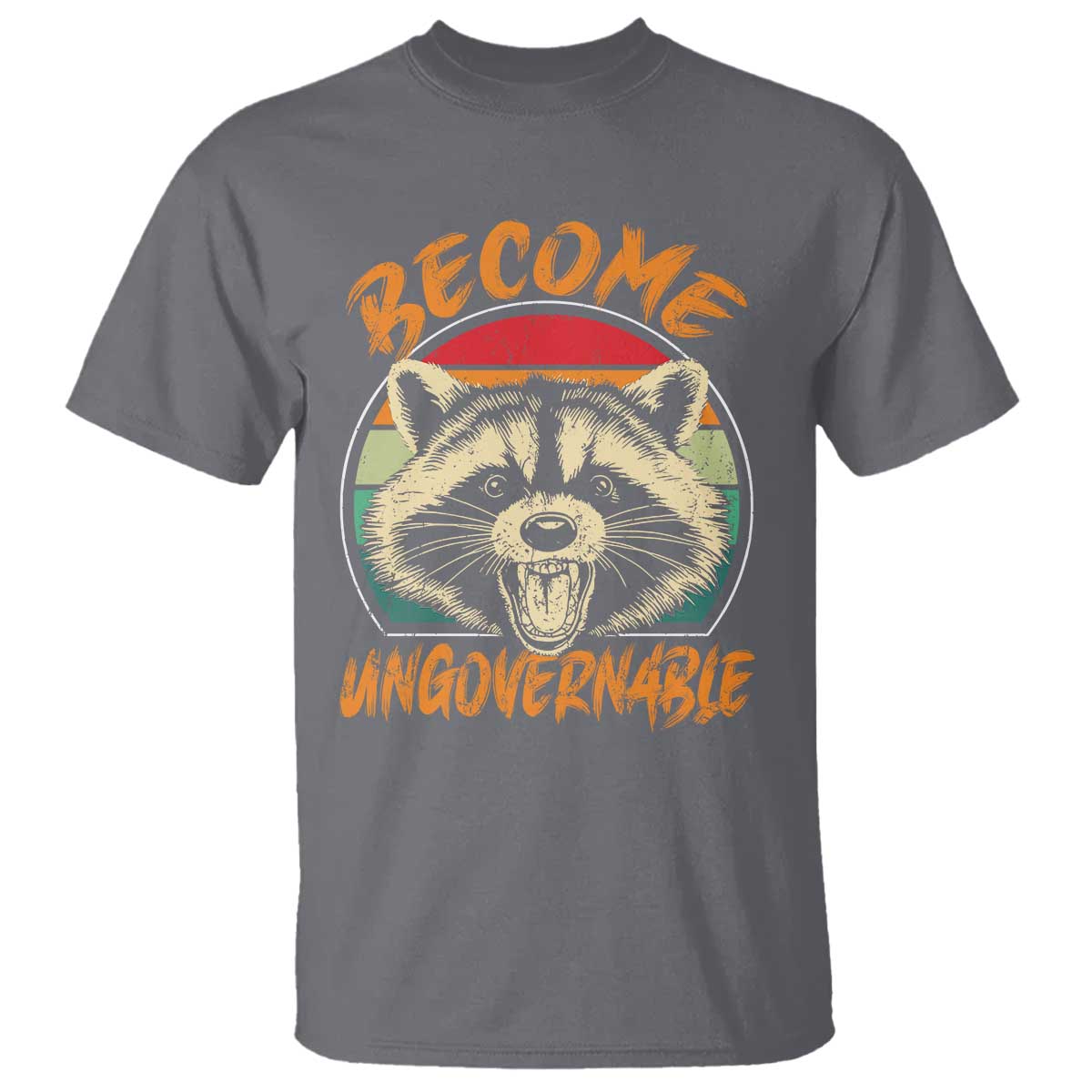 Anarchism T Shirt Become Ungovernable Angry Raccoon