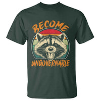 Anarchism T Shirt Become Ungovernable Angry Raccoon