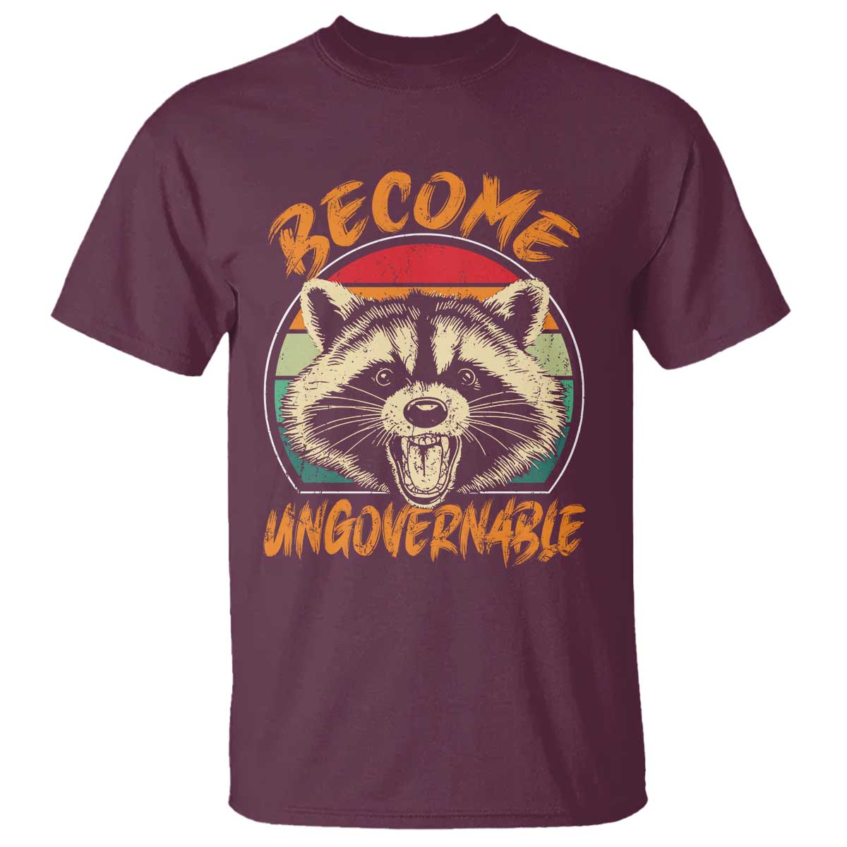 Anarchism T Shirt Become Ungovernable Angry Raccoon
